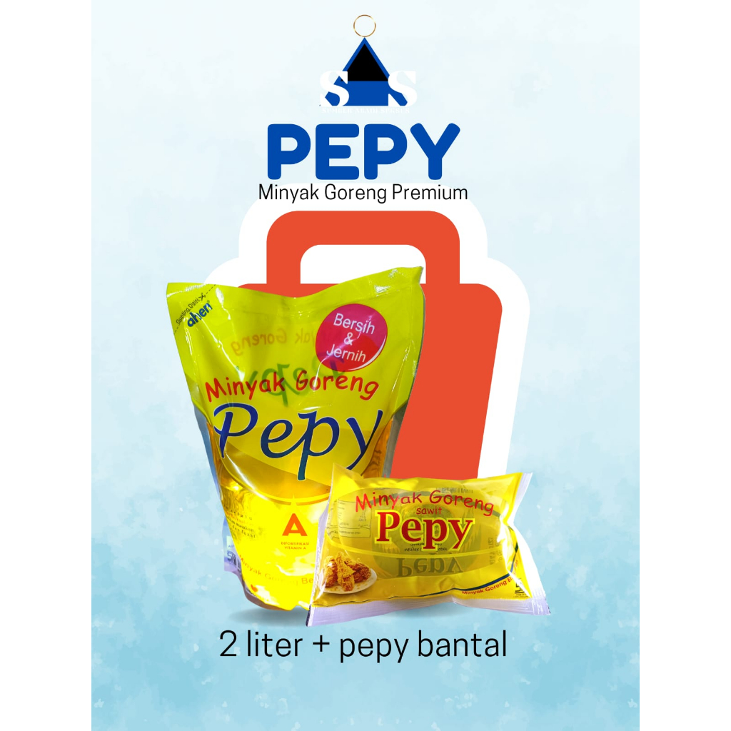 

PEPY minyak goreng super premium vitamin A kemasan 2000ml + 160ml(2pcs)