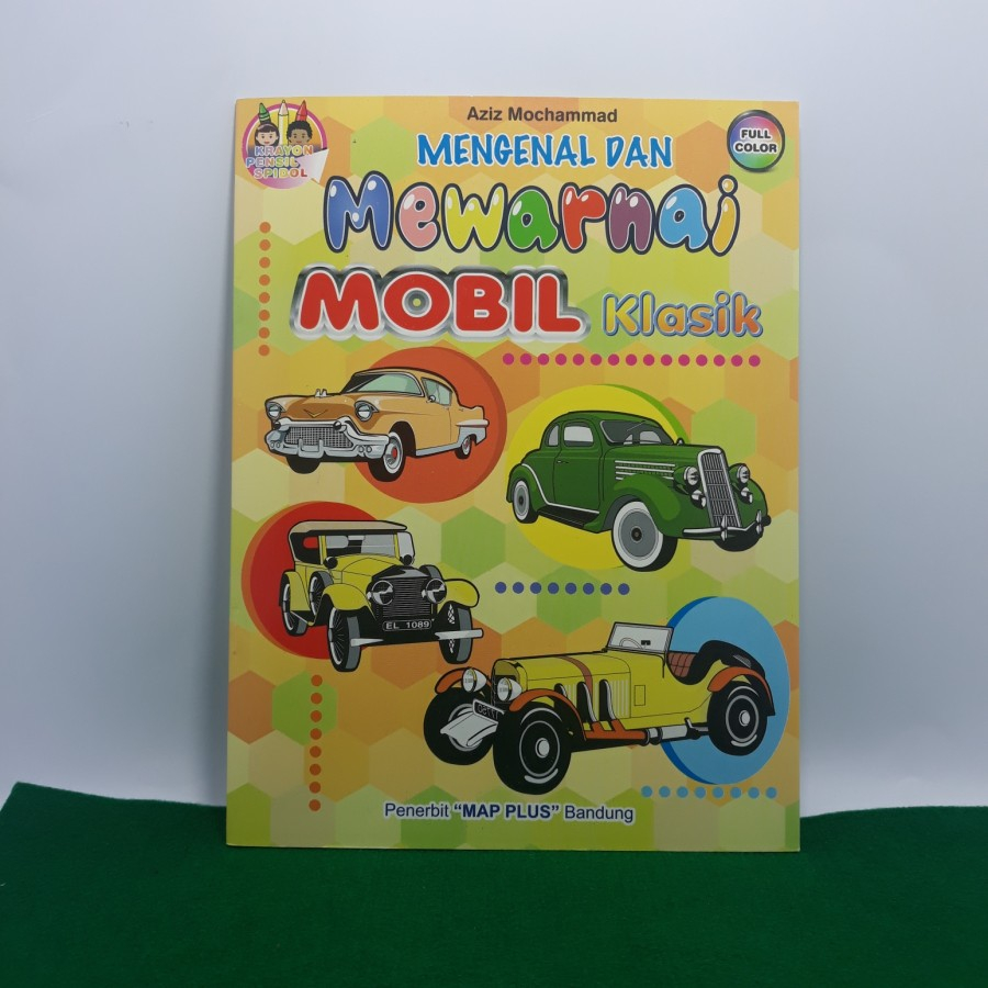 

BUKU MENGENAL DAN MEWARNAI MOBIL klasik map plus
