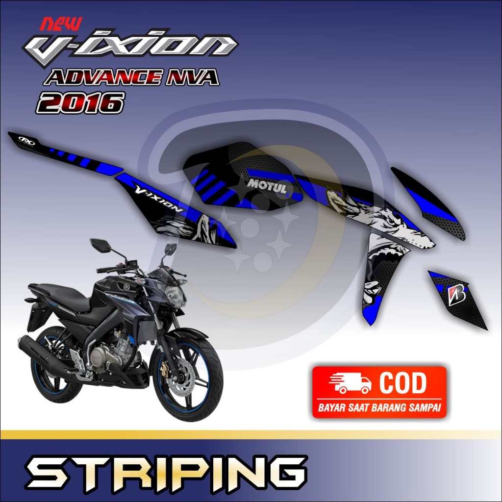 Striping Lis Vixion Advance 2016 Stiker Yamaha Vixion Nva Stiker Variasi Vixion Nva Serigala