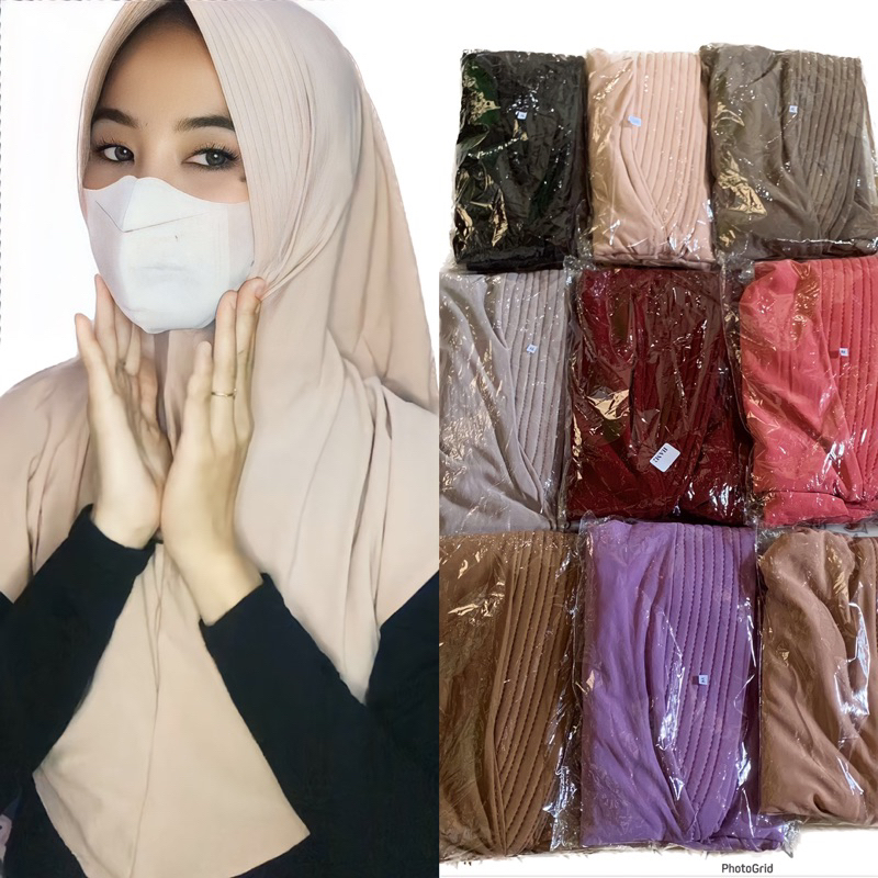 Jilbab Bergo Hamidah Oval / Pinguin Menutup Dada