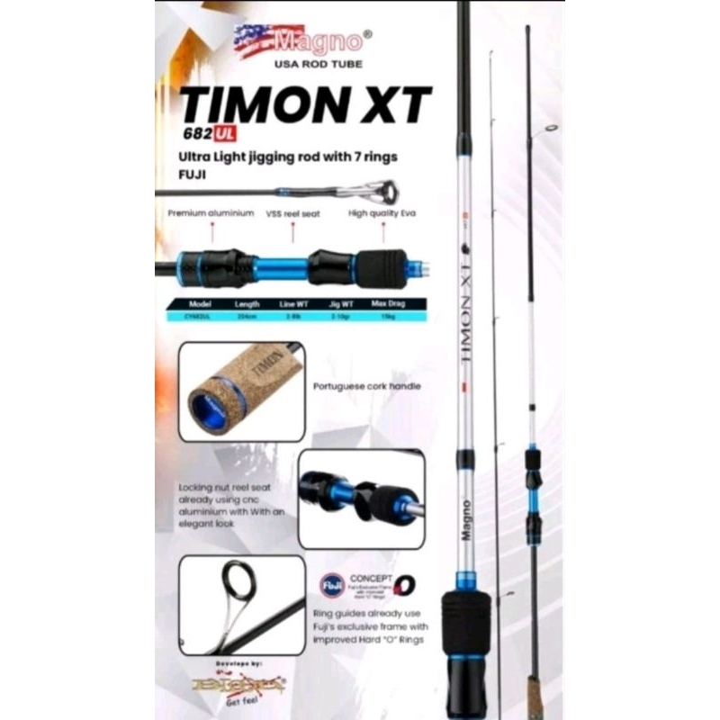 Joran magno Timon Xt Sambung Tengah 682Ul