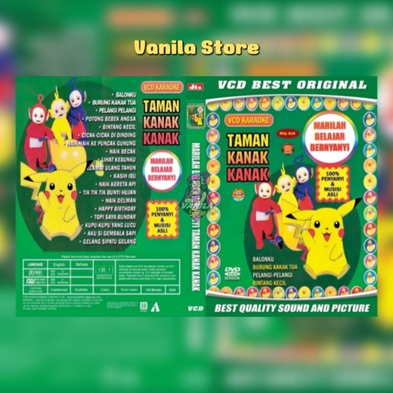 Kaset Video Musik Lagu Anak Anak Marilah Belajar Bernyanyi