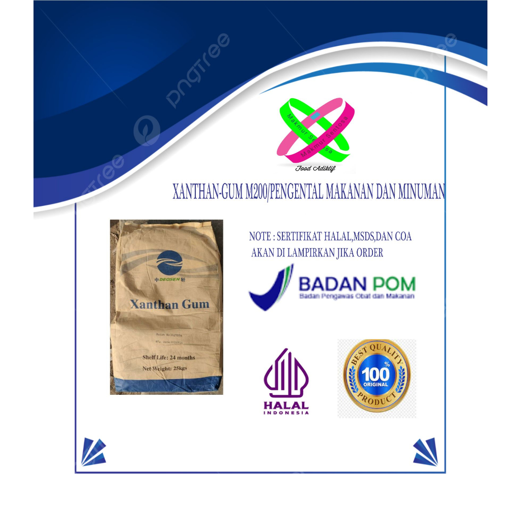 

XANTANGUM DEOSEN M200/PENGENTAL MAKANAN DAN MINUMAN FOOD GRADE