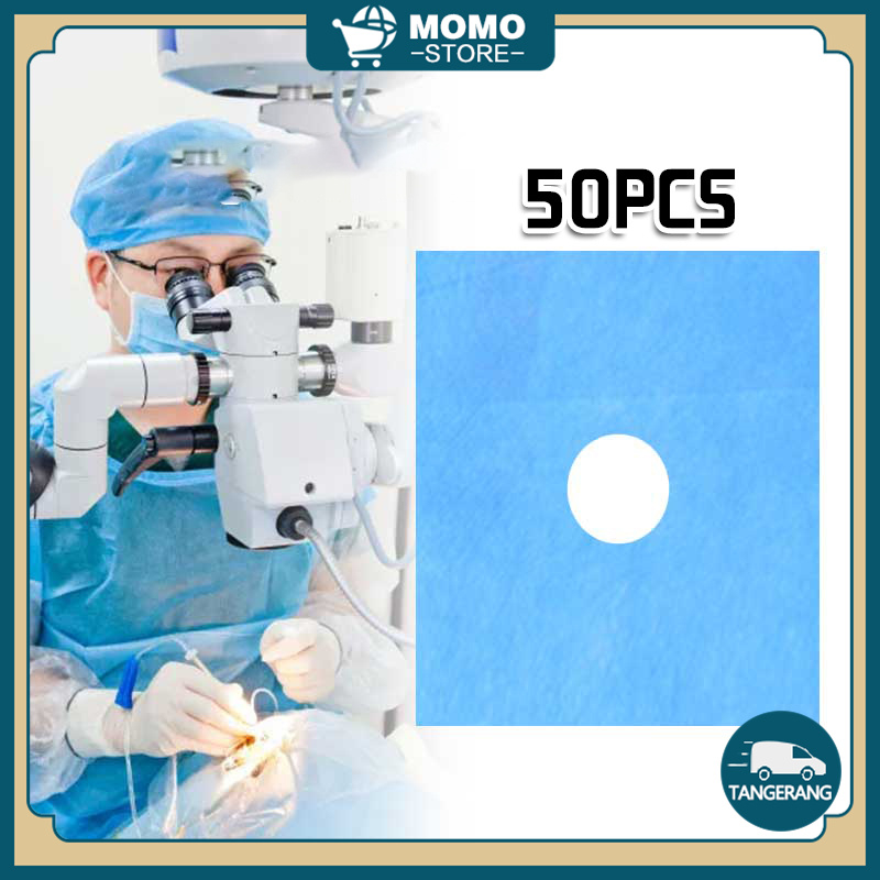 50PCS Duk Lubang Steril Disposable 40*50cm Duk Operasi Steril Bolong Kemasan Independen Medis