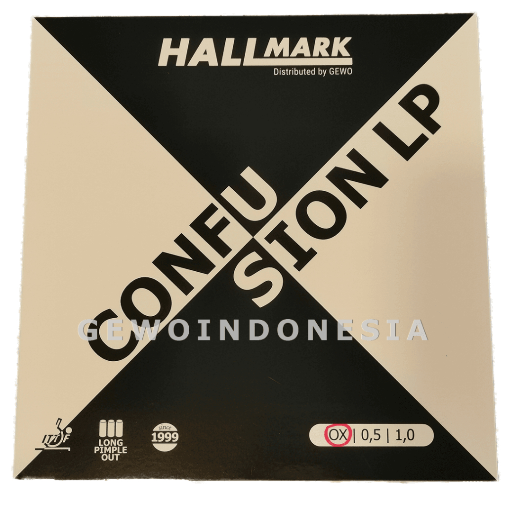 Hallmark Confusion LP OX - Karet Tenis Meja Pingpong Long Pips Rubber Bet Bat Bintik Panjang Defensi