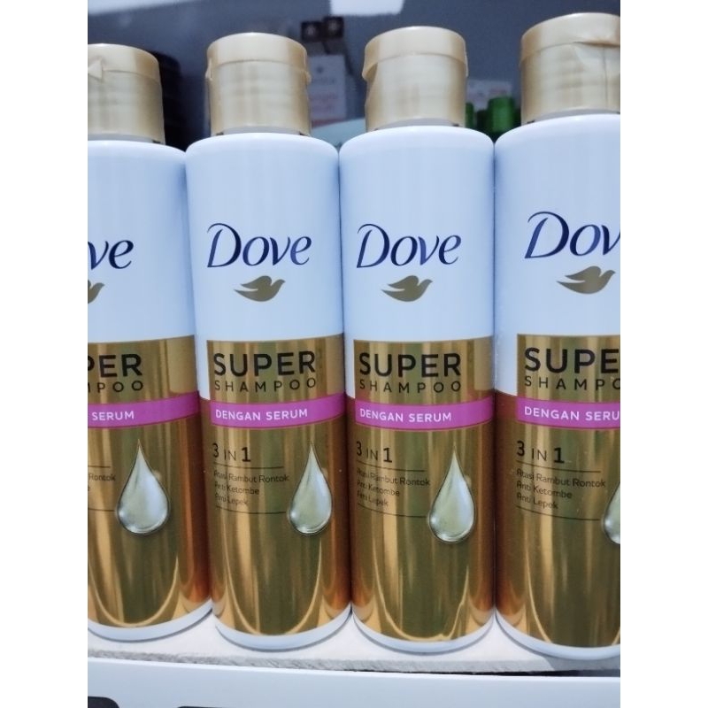 Dove super shampoo dengan serum 3in1 125ml