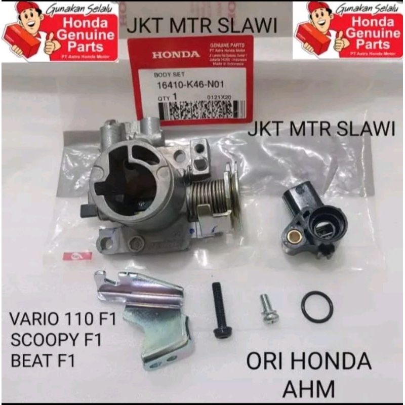 paket throttle body trotel body set tps k46 beat fi vario 110 fi spacy scoopy fi