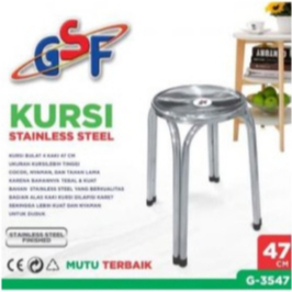 [HOME MART] Kursi Stainless GSF 3547 Kursi Stainless GSF3547 Bakso Kursi Stainless GSF-3547 Kursi