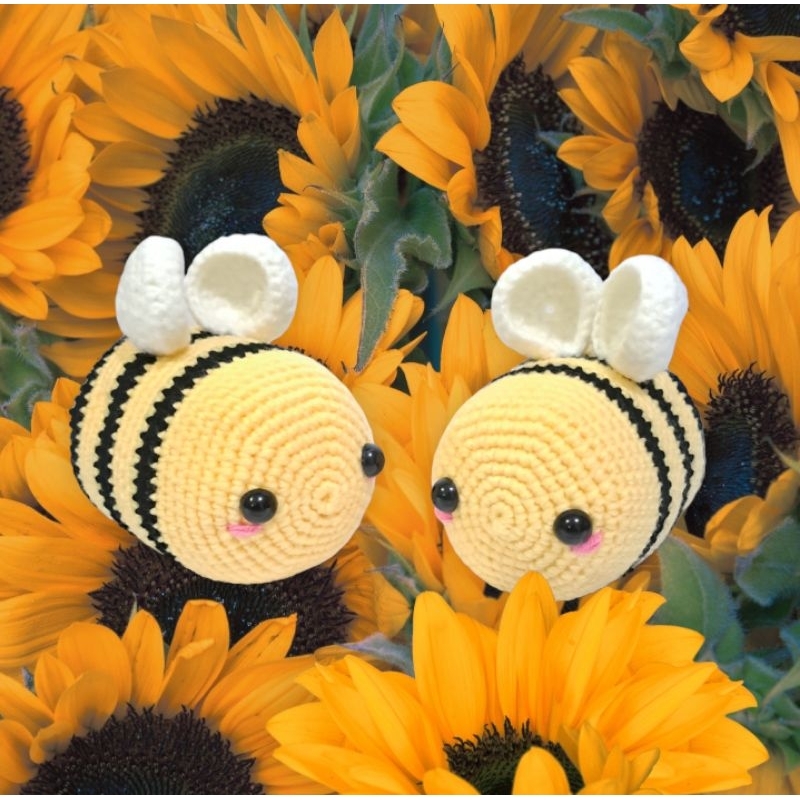 Boneka Rajut Lebah - Amigurumi lebah - kado boneka rajut lebah