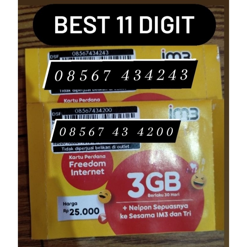 Nomor Cantik Indosat Ooredoo IM3