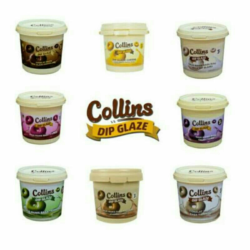 

Collins dip glaze 1 kg/ Selai donat/ Topping Donat