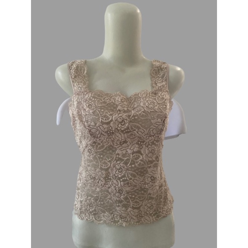 Tank Top Transparan Vintage