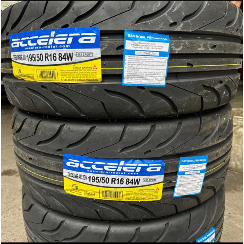 Ban Accelera 651 195/50/R16 semi slick