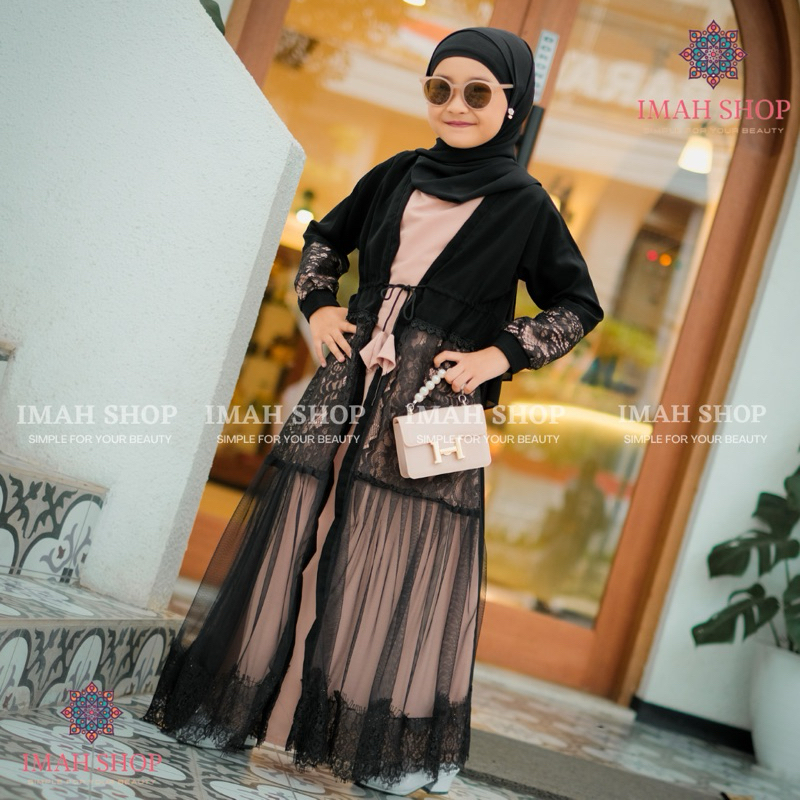 Baju Muslim Abaya Anak Perempuan Bordir Gamis Arab Saudi Bordir Zephy Turki 10 Umroh Dubai Turkey India