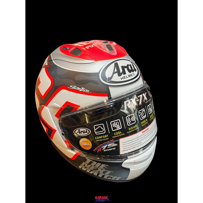 helm helmet Arai rx7x full face Hayden Reset