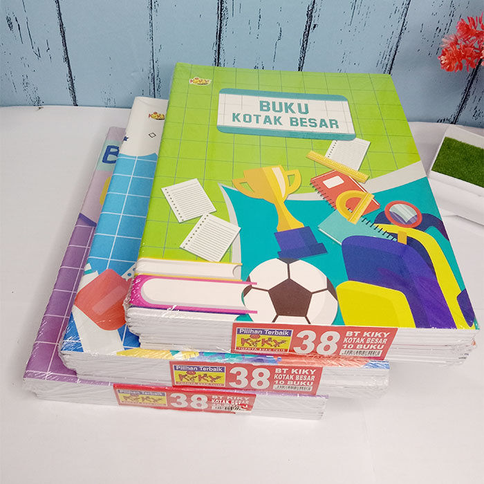 

[ 5 PCS ] Buku Tulis Kotak BESAR merk Kiky / SIDU / Buku Tulis Anak PAUD / TK