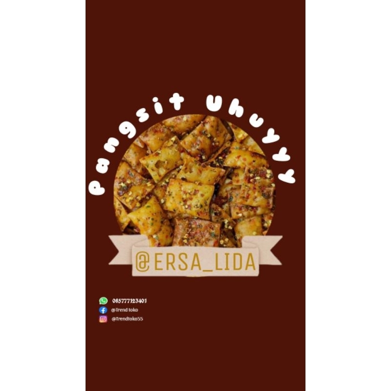 

Cemilan pangsit pedas daun jeruk