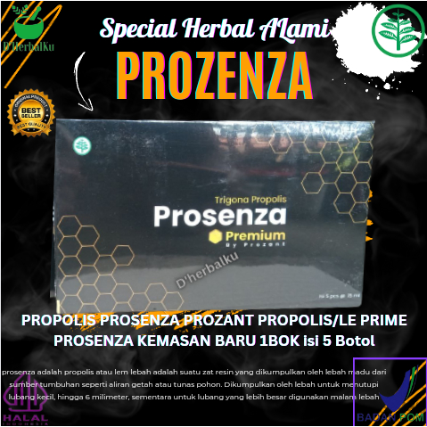 PROPOLIS PROSENZA PROZANT PROPOLIS/LE PRIME PROSENZA KEMASAN BARU 1Bok isi 5botol