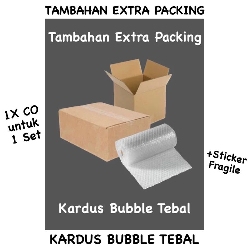 

Tambahan Extra Packing Kardus Bubble Tebal