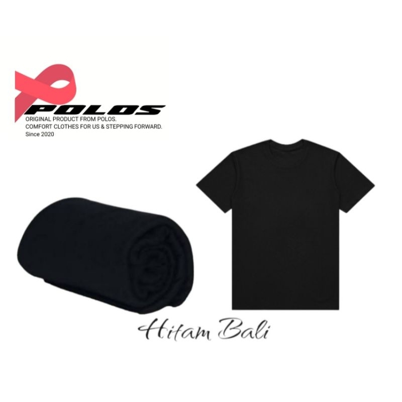 Kaos Polos Hitam COTTON COMBED 24s