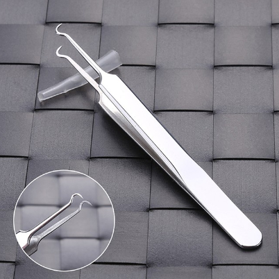 Pinset Jepit Komedo Stainless Steel Blackhead Tweezer / Alat Capit Untuk Menghilangkan Komedo / Penj