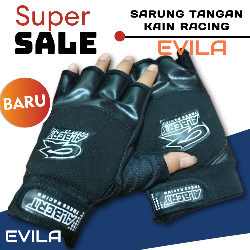 Sarung Tangan Kain Pendek Sarung Tangan Kulit Sintetis Evila Leather