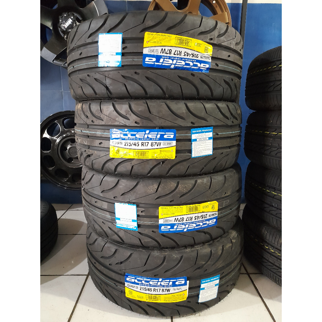 BAN MOBIL TIPE SEMI SLICK MERK ACCELERA 651 SPORT UKURAN 215 45 R17 RING 17-BUKAN SX2