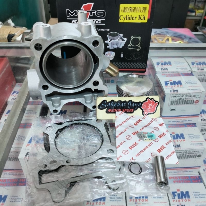 Blok Seher Moto 1 Racing Vario 125 Vario 150 PCX 150 Ukuran 61MM Pin 13 61 Pin 14 62 Pin 14