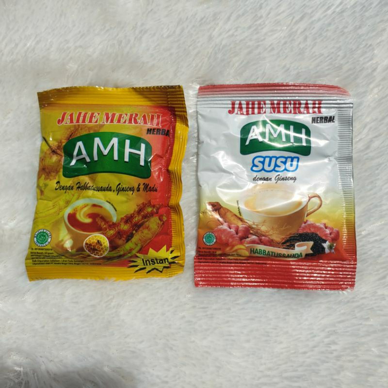 

Jahe Merah AMH | Jahe AMH Original | Jahe AMH Susu | Minuman Herbal Jahe 1 Sachet