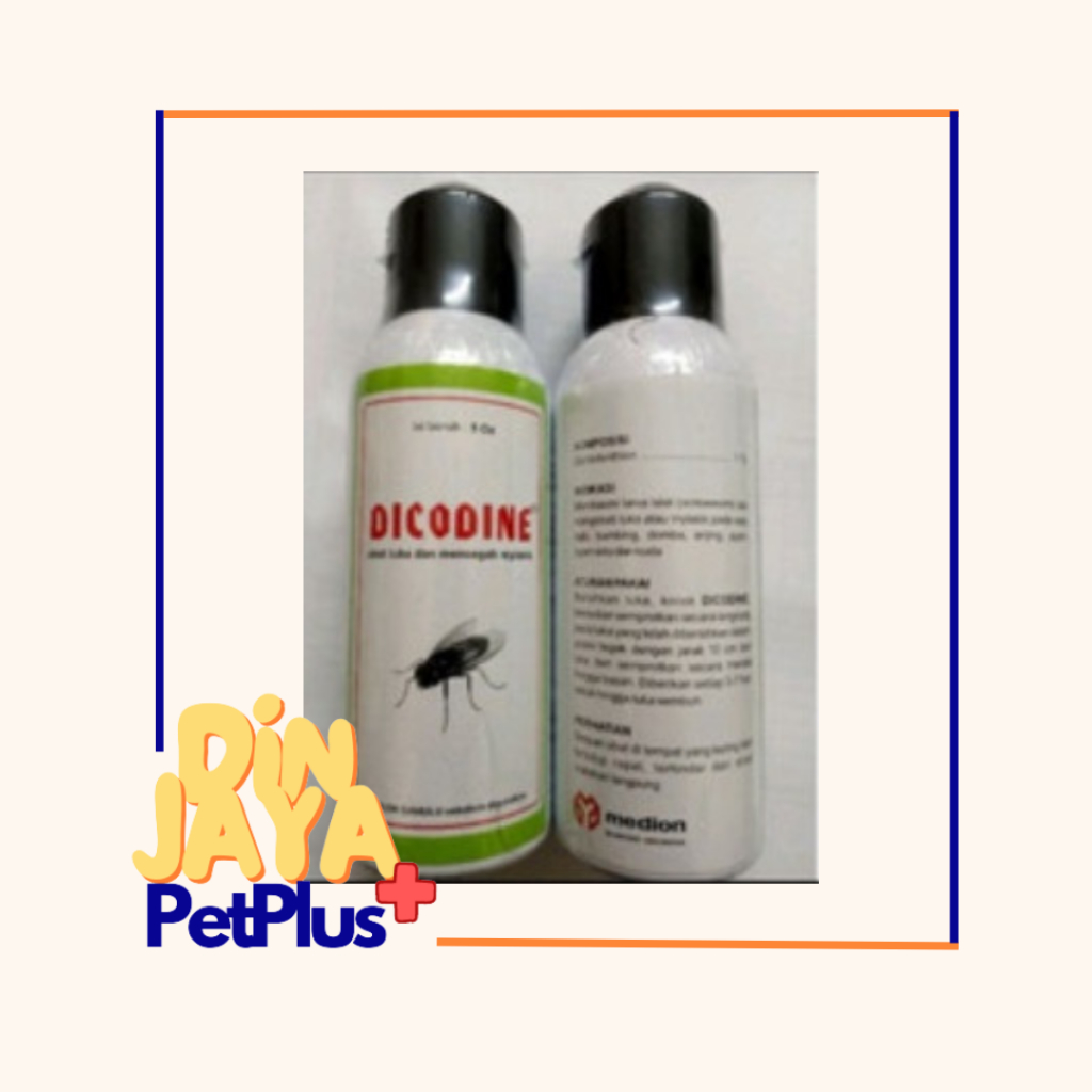 DICODINE SPRAY - OBAT LUKA TERBUKA HEWAN BEBAS LALAT