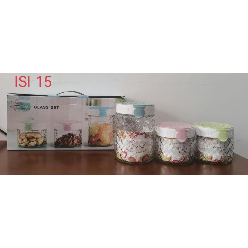 TOPLES KUE KACA 3IN1 DIAMOND 700ml / TOPLES LEBARAN KUE SET ISI 3 JMDJ / TOPLES SNACK