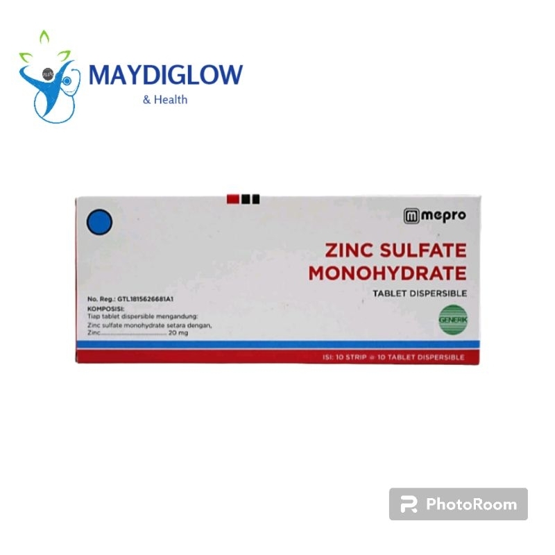Zinc 20mg Tablet Perstrip/ Zinc Sulfate Monohydrate 20mg