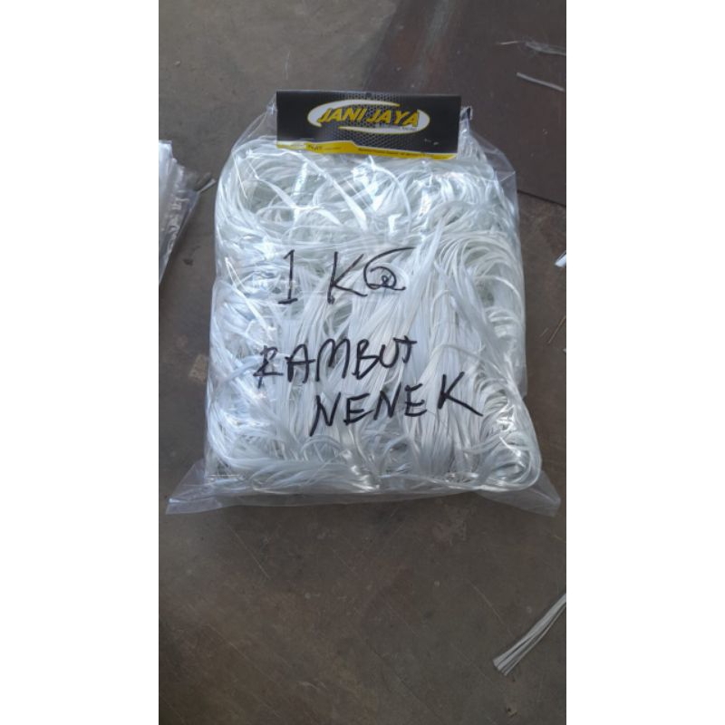 1KILO,Glaswoll,Glasbull,Gleswoll,kanlpot,Putih,RAMBUT,NENEK,kumis,nenek,fiber,glass