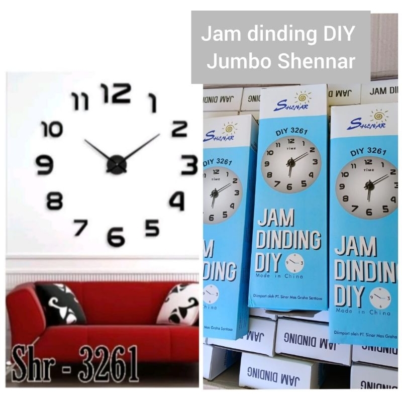 JAM DINDING RAKSASA DIY- JAM DINDING RAKSASA MERK SHENNAR.