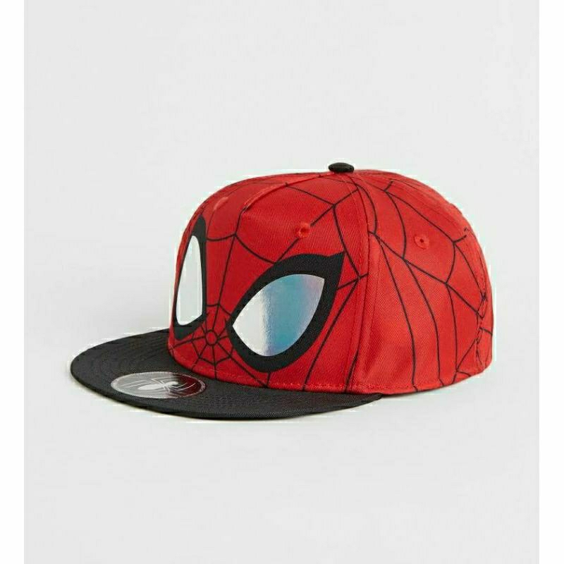 H&M Spiderman Cap size 3-7y dan 8-11y