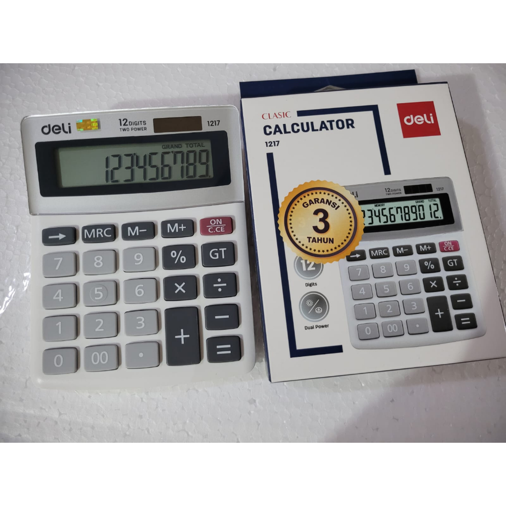 

KALKULATOR DAGANG CALCULATOR DELI 12 digit DESKTOP CALCULATOR
