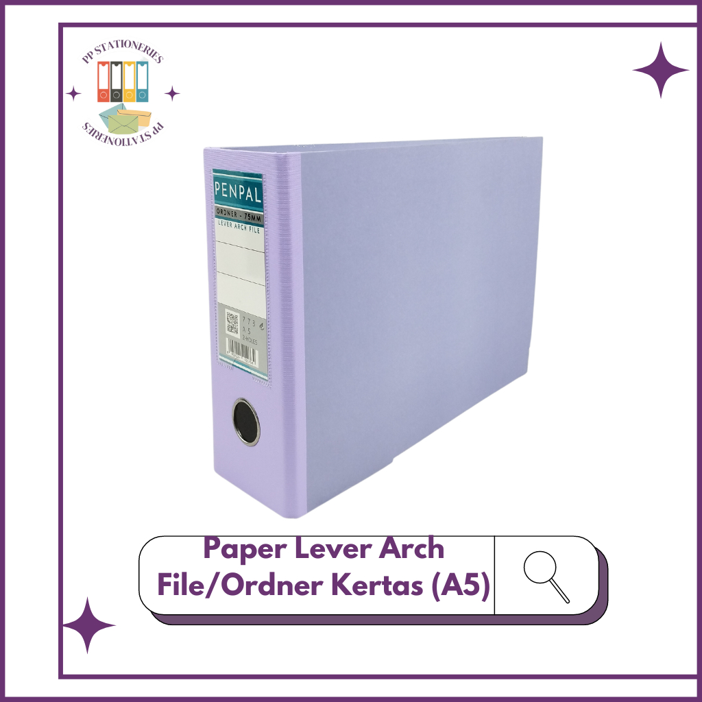 

Penpal Paper Lever Arch File / Ordner Kertas A5 (PL-773)