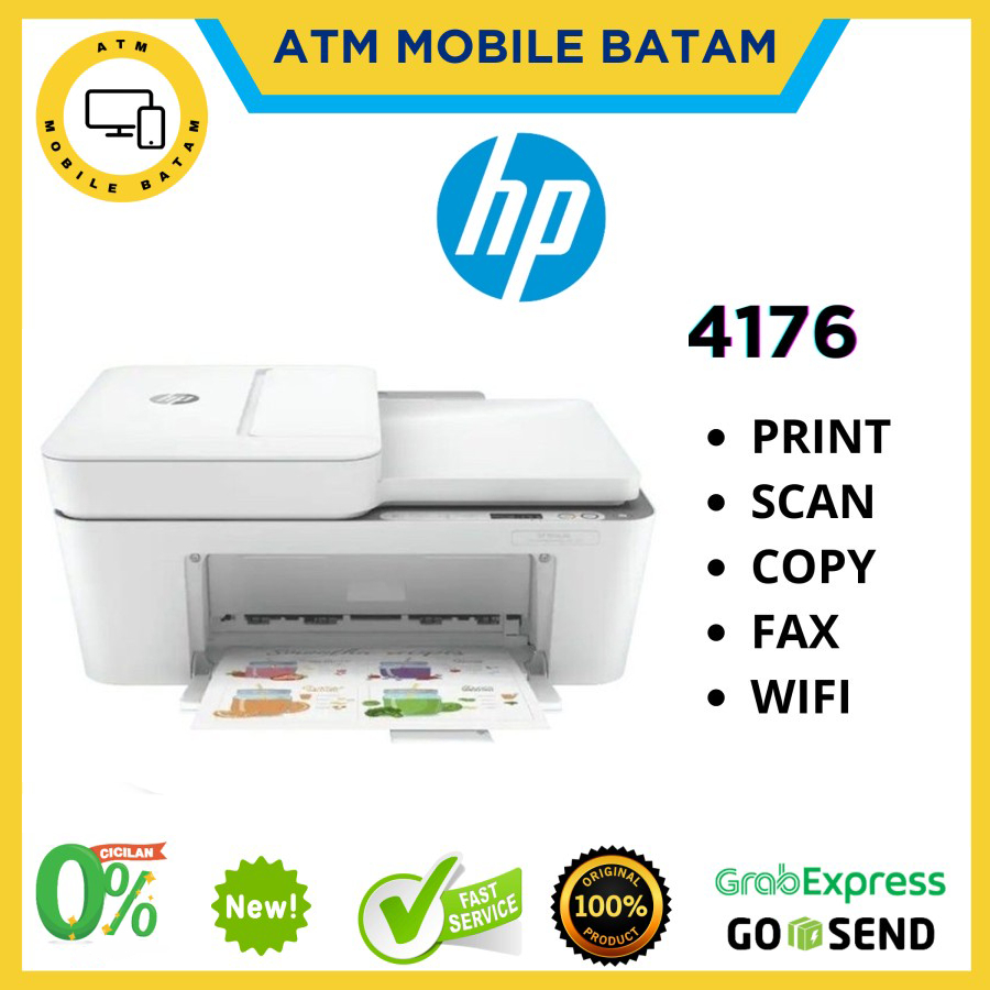 Printer HP DeskJet Ink Advantage 4176 Print Scan Copy WiFi FAX ADF