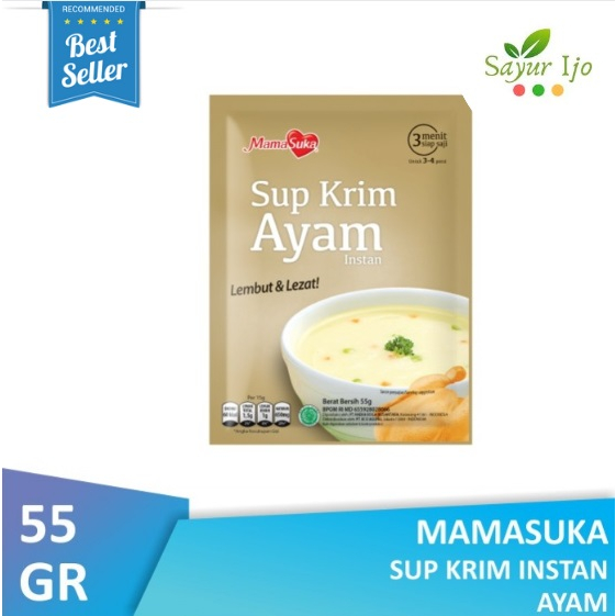 

Sup Krim Ayam Mamasuka 55 Gram / Pack Chicken Soup Masak Sop Instant