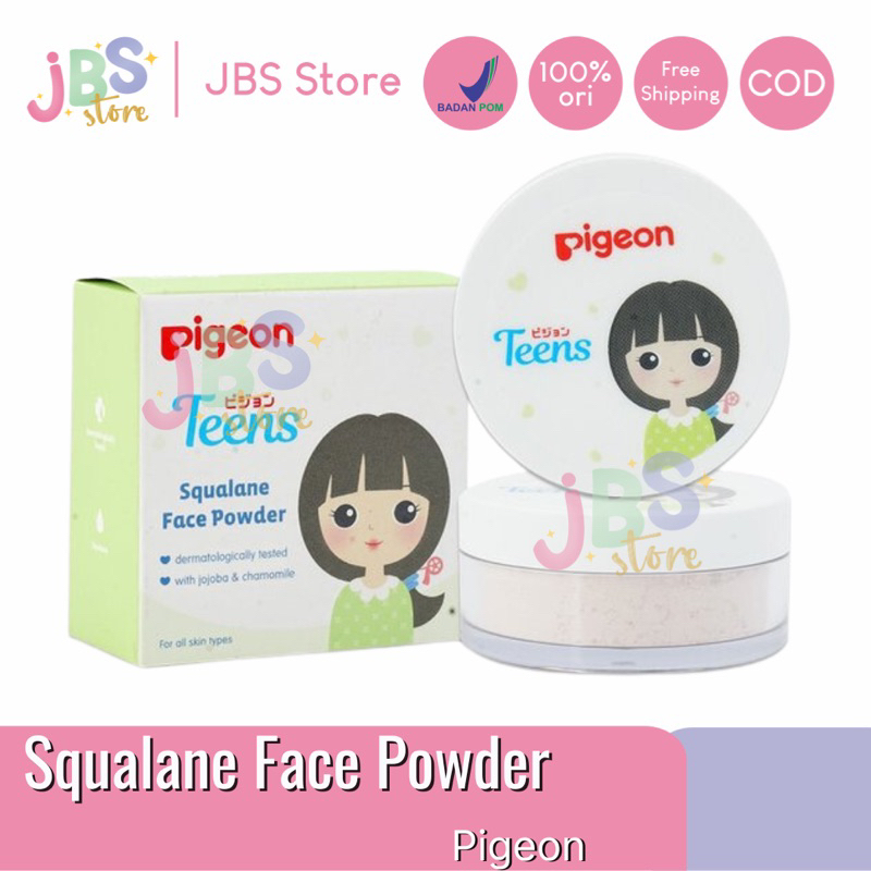 (JBS STORE) PIGEON Teens Squalane Face Powder Bedak Tabur - 12gr