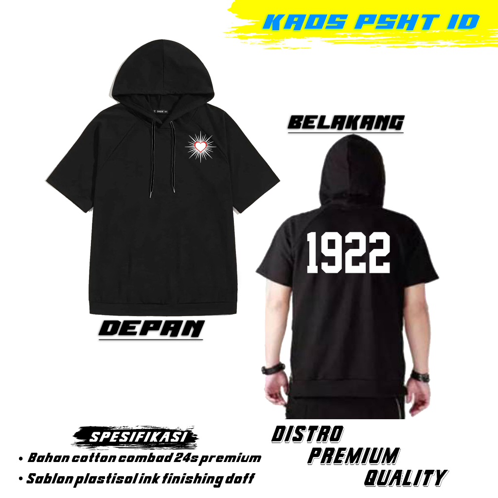 KAOS HODIE PSHT 1922 KEKINIAN TERLARIS BISA COD/BAHAN DISTRO KAOS PSHT ID