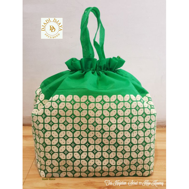 

Tas Hajatan Goodie Bag Serut 22 Batik KWG Hijau