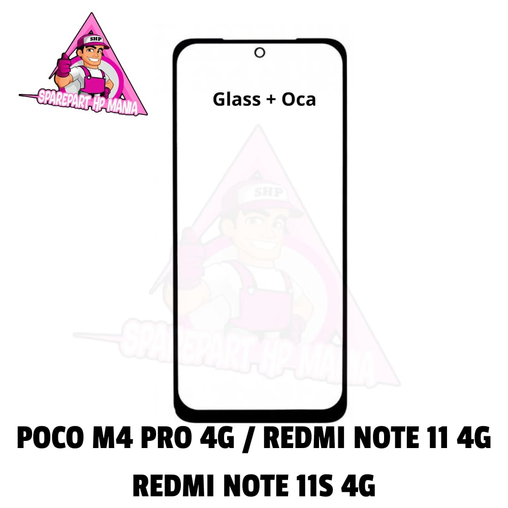 GLASS LCD SUDAH OCA POCO M4 PRO REDMI NOTE 11 11S 4G 5G KACA TOUCHSCREEN  LAYAR SENTUH
