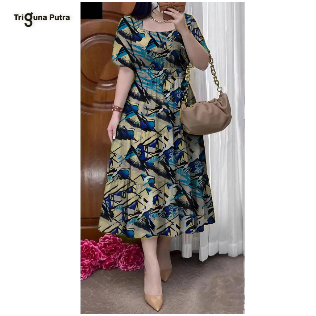 DRESS KERUT TALI DADA | DASTER KERUT KARET