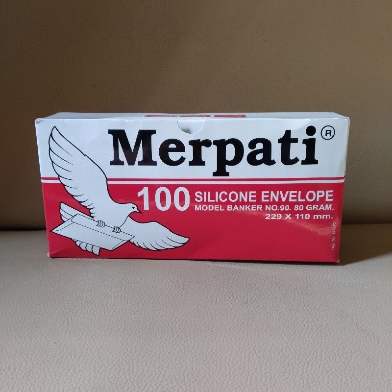 

Amplop Merpati besar No. 90 - 80 GRAM Silicone ( Perekat ) - 229 x 110 mm 100 lembar