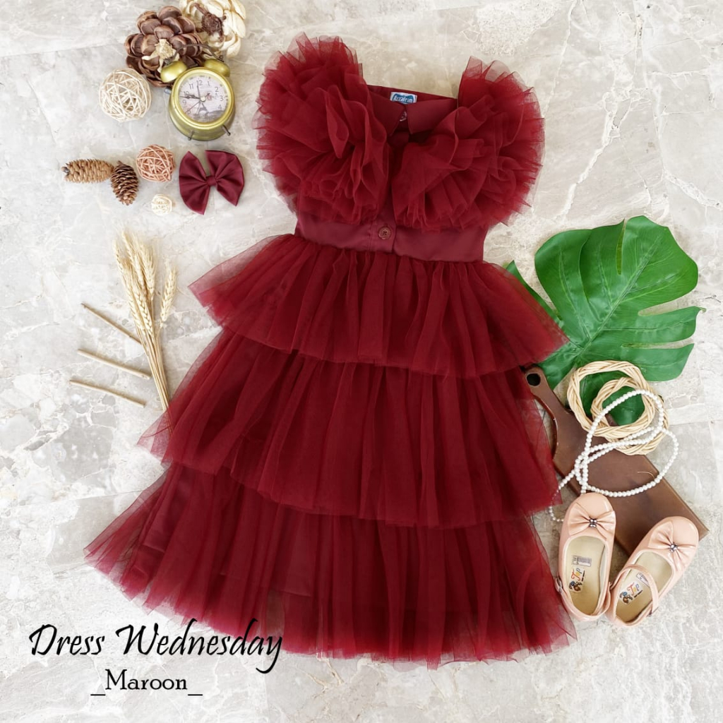 DRESS WEDNESDAY/DRESS ANAK/DRESS DEWASA/