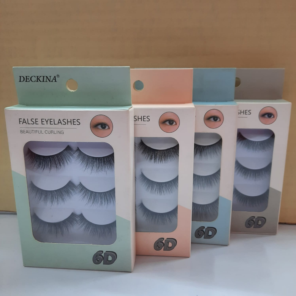 DECKINA 6D EYELASHES Premium 3 pasang