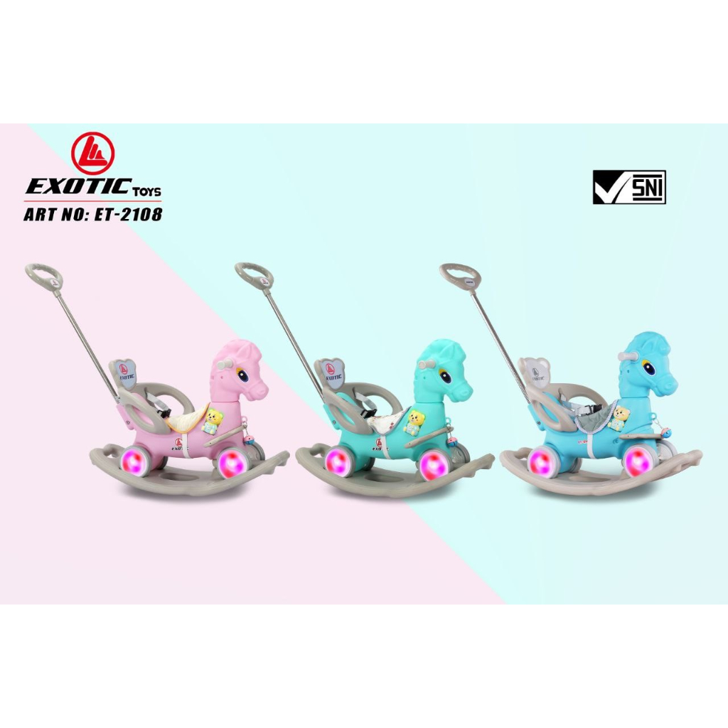 RIDE ON EXOTIC 2108/MAINAN KUDA KUDAAN ANAK ET 2108