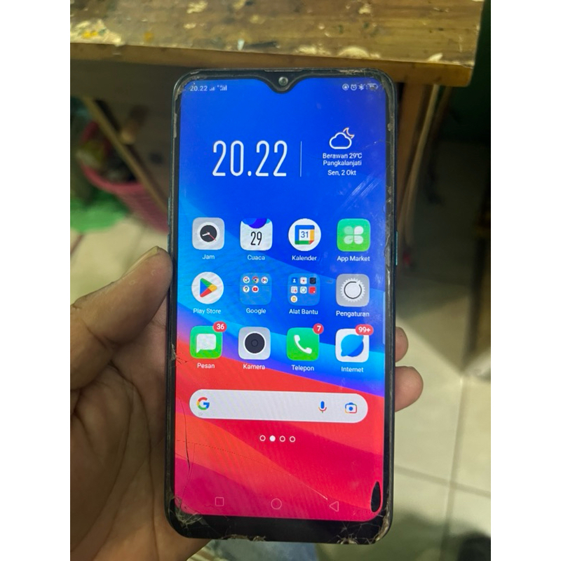 LCD TOUCHSCREEN OPPO A7 ORIGINAL COPOTAN