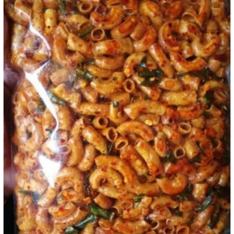 

seblak makaroni/pipa pedas extra daun jeruk isi 1kg